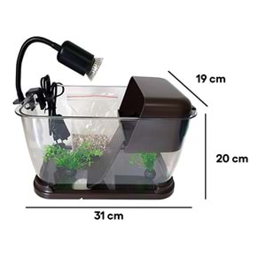 DAWAQUAFISH TANK CQF-7116-3 S-MULTIFONKSIYON UV KAPLUMBAĞA AKV. 31x19