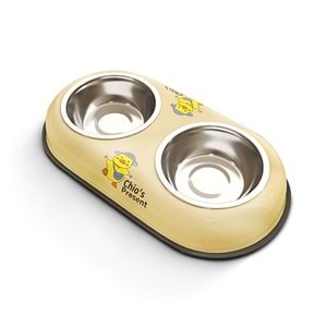 D-PETS İKİLİ MAMA KABI KÜÇÜK 34x19 CM