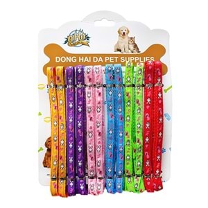 D-PETS TAVŞAN DESEN 1 CM GEZDİRME 12 Lİ KARTELA