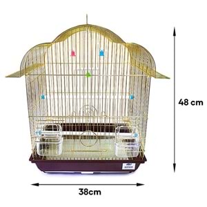 BONİSA BIRD CAGE A3121-AG GOLD KUŞ KAFESİ