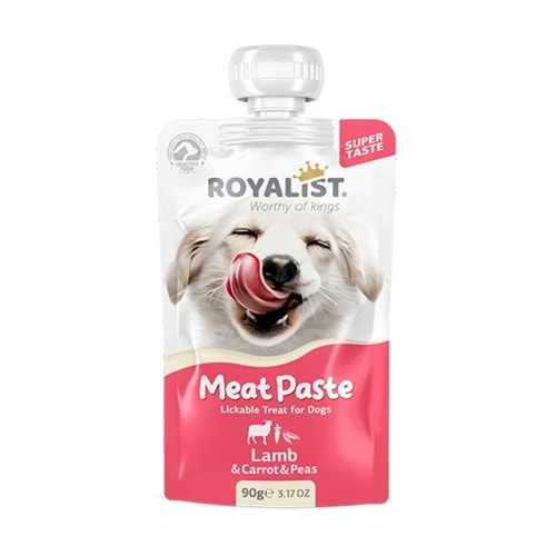 ROYALİST MEAT PASTE DOG LAMB & CARROT & PEAS 90 GR