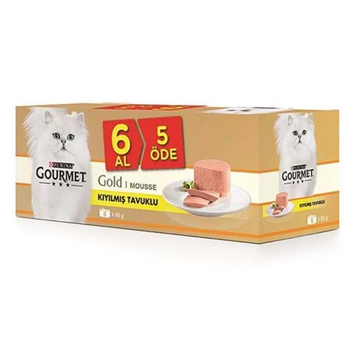 GOURMET GOLD 85 GR MULTI PACK TAVUKLU (5+1)