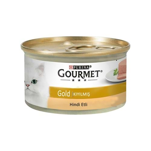 GOURMET GOLD 85 GR HİNDİ ETLİ KEDİ KONSERVE