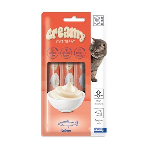 M-PETS CREAMY SOMON BALIKLI KEDİ ÖDÜLÜ 4x15 GR