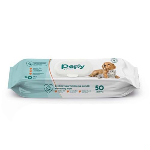 PEPY PET CARE EVCİL HAYVAN TEMİZLEME MENDİLİ 50 Lİ