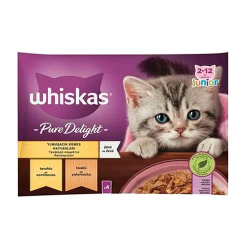 WHİSKAS POUCH YAVRU GÜVEÇ KLASİK (4 LÜ) 4*85 GR