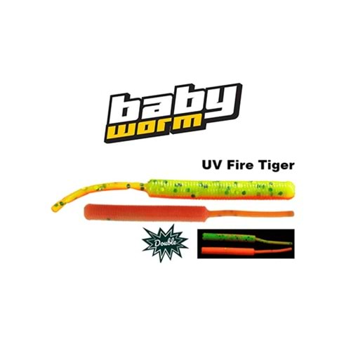 FUJİN BABY WORM 5,2CM FLOATING UV FIRE TIGER