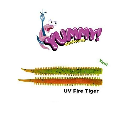 FUJİN YUMMY SANDWORM UV FİRE TİGER 7 CM