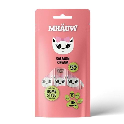 MHAUW SALMON CREAM SOMONLU KEDİ ÖDÜLÜ 4x15 GR