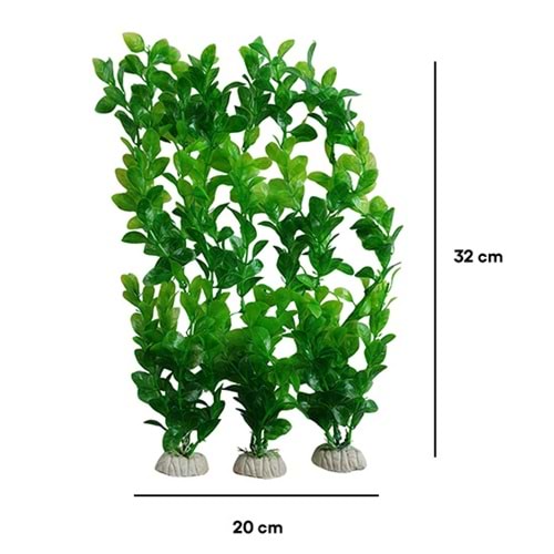 BONİSA PLASTİK BİTKİ 3 LÜ PAKET BNS-3935 ( 20 x 32 CM )