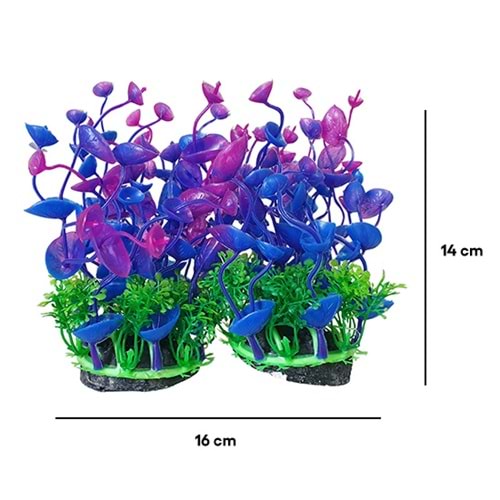 BONİSA PLASTİK BİTKİ 2 Lİ PAKET BNS-3944 ( 16 x 14 CM )