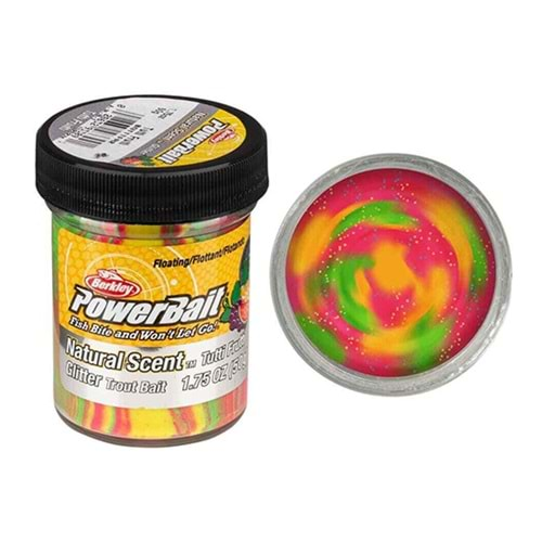 BERKLEY POWERBAIT NATUREL SCENT GLİTTER TUTTİ FRUTTİ