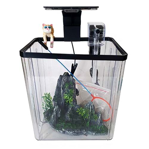 DAWAQUA FISH TANK CQF-7113-3 UZUN AKVARYUM 22x15 CM