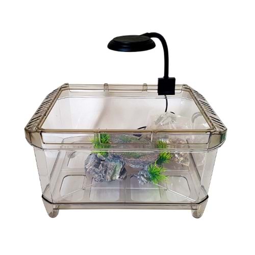 DAWAQUA FISH TANK CQF-7114-3 S-DULEX KAPLUMBAĞA AKVARYUM 28x19 CM