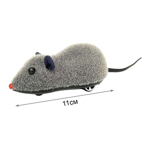 D-PETS PLASTİK KURMALI FARE 11 CM