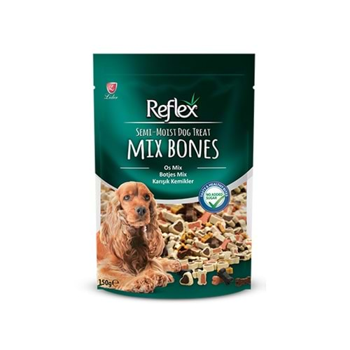 REFLEX 150 GR SEMI - MOIST MİX BONES KÖPEK ÖDÜL MAMASI