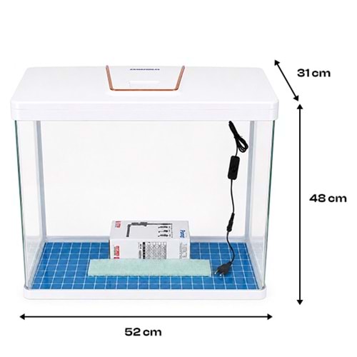 YANGWANG FISH TANK JW-520 BEYAZ