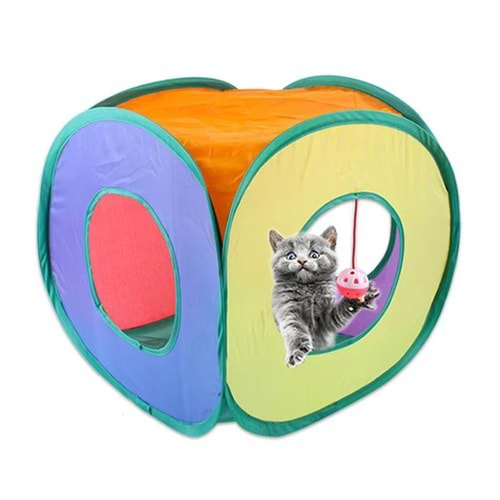 MADPET KARE MODEL KEDİ OYUN TÜNELİ 38 CM