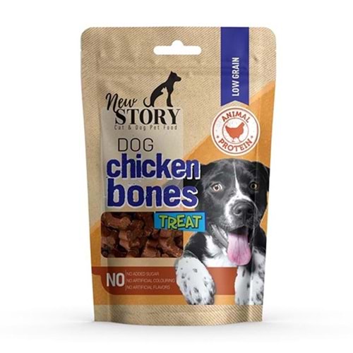 NEW STORY DOG CHICKEN BONES 80 GR
