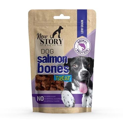 NEW STORY DOG SALMON BONES 80 GR