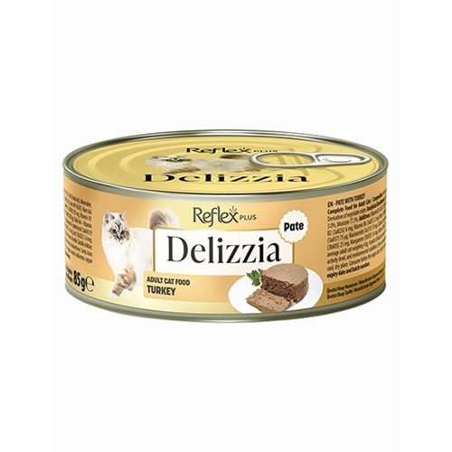 REFLEX PLUS 85 GR DELIZZA KIYILMIŞ PATE YETİŞKİN KEDİ HİNDİ ETLİ