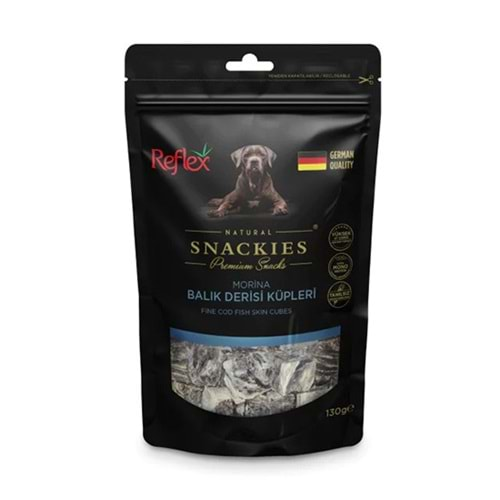 REFLEX 130 GR SNACKIES MORİNA BALIK DERİSİ KÜPLERİ