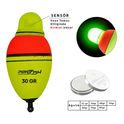 PORTFISH ŞAMANDIRA İTHAL SENSÖRLÜ 30 GR