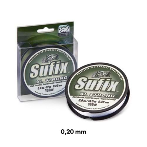 SUFİX XL STRONG CLEAR MAKARA MİSİNE 0,20 MM