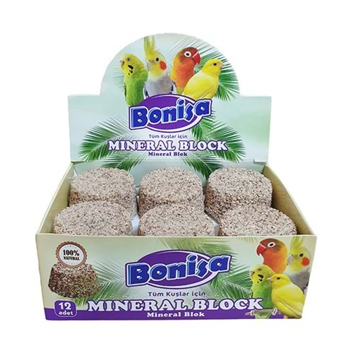 BONİSA KUŞ MİNERAL BLOK 12 Lİ KUTU