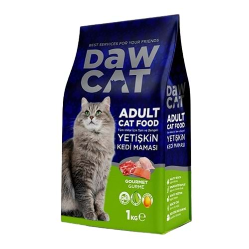 DAWCAT 1 KG YETİŞKİN KEDİ MAMASI GURME