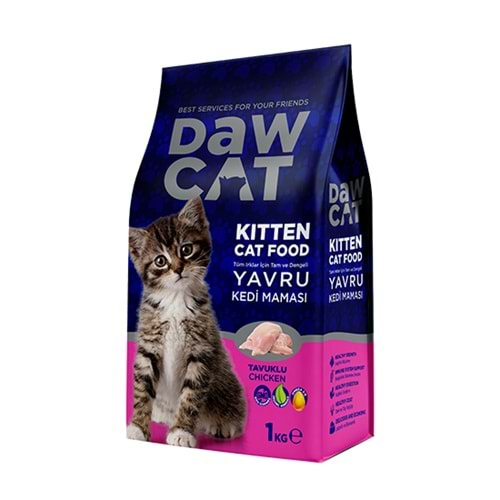 DAWCAT 1 KG YAVRU KEDİ MAMASI TAVUKLU