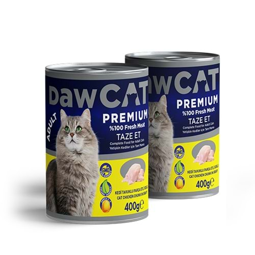 DAWCAT 400 GR KEDİ KONSERVE PARÇA TAVUK ETLİ