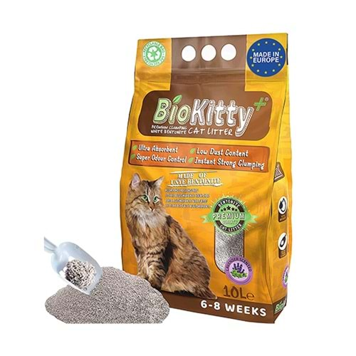 BİOKITTY 10 LT BENTONİT KEDİ KUMU LAVANTA