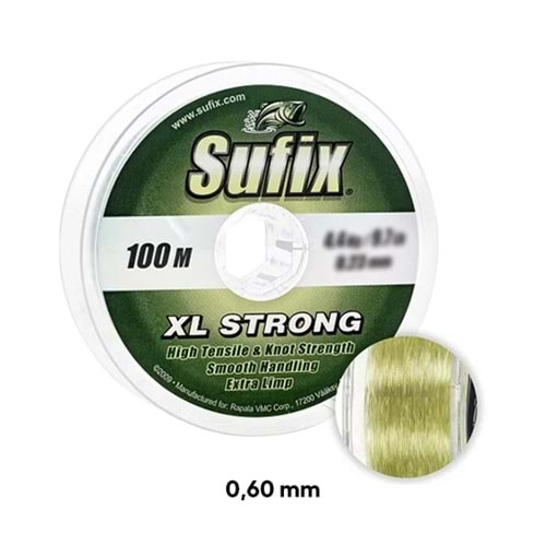 SUFİX XL STRONG CLEAR MAKARA MİSİNA 0,60 MM