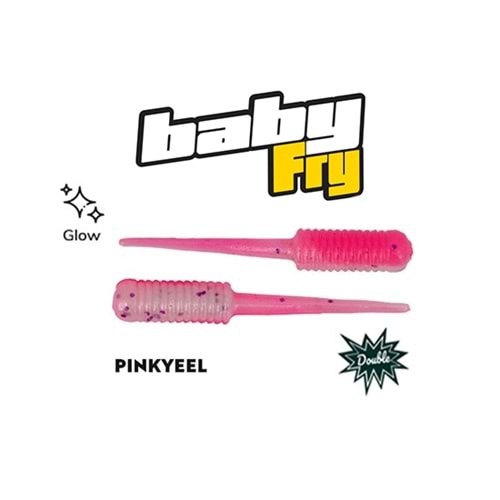 FUJİN BABY FRY 2 CM SİLİKONU PİNKYEEL UV GLOW