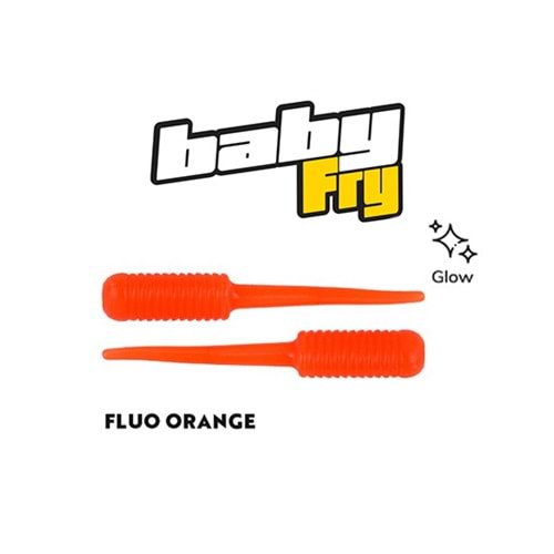 FUJİN BABY FRY 2 CM LRF SİLİKONU PİNK ORANGE