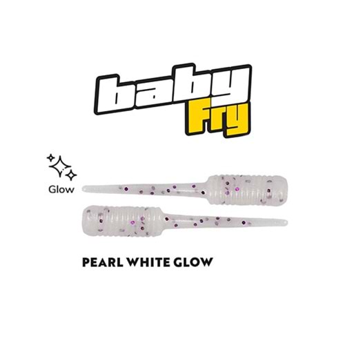 FUJİN BABY FRY 2 CM LRF SİLİKONU PEARL WHİTE GLOW