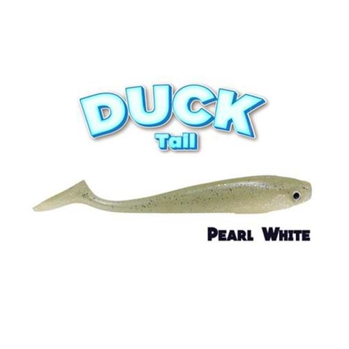 FUJİN DUCK TAİL 9CM SİLİKON BALIK SB09 PEARL WHİTE