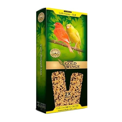 GOLD WİNGS PREMİUM BALLI KANARYA KUŞ KRAKERİ 2 Lİ