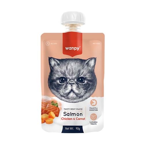 WANPY 90 GR TAZE SOMONLU & TAVUKLU KEDİ EZMESİ