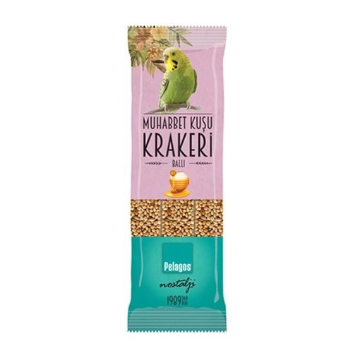 PELAGOS BALLI MUHABBET KUŞU KRAKERİ KRAKER 3 x 35 GR