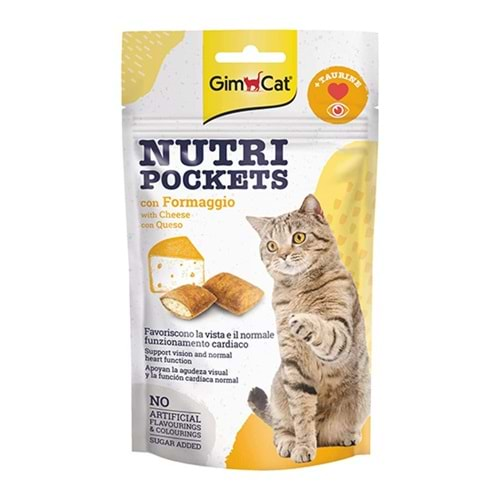 GİMCAT NUTRIPOCKETS KEDİ ÖDÜLÜ PEYNİR TAURİN 60 GR