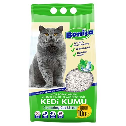 BONİSA 10 LT BENTONİT KEDİ KUMU FRESH KOKULU