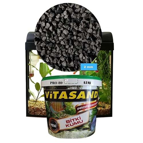VİTASAND PRO-89 SİYAH BİTKİ KUMU 2 MM