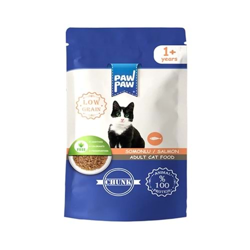PAWPAW 85 GR SOMONLU POUCH KEDİ KONSERVE