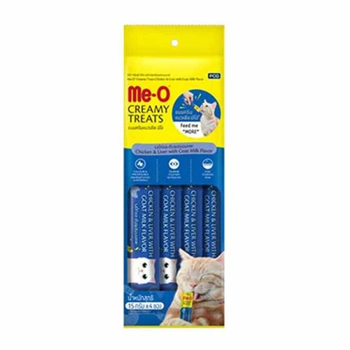 ME-O 60 GR NO: 8 TAVUK CİĞER KEÇİ SÜTLÜ KEDİ ÖDÜLÜ 4 X 15 GR