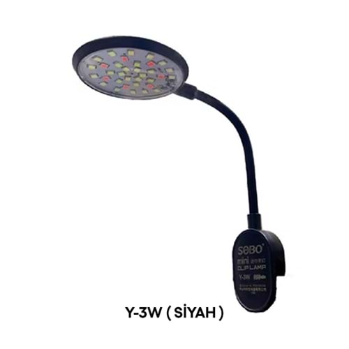 SOBO Y-3W ( BLACK ) USB MİNİ LAMBA SİYAH
