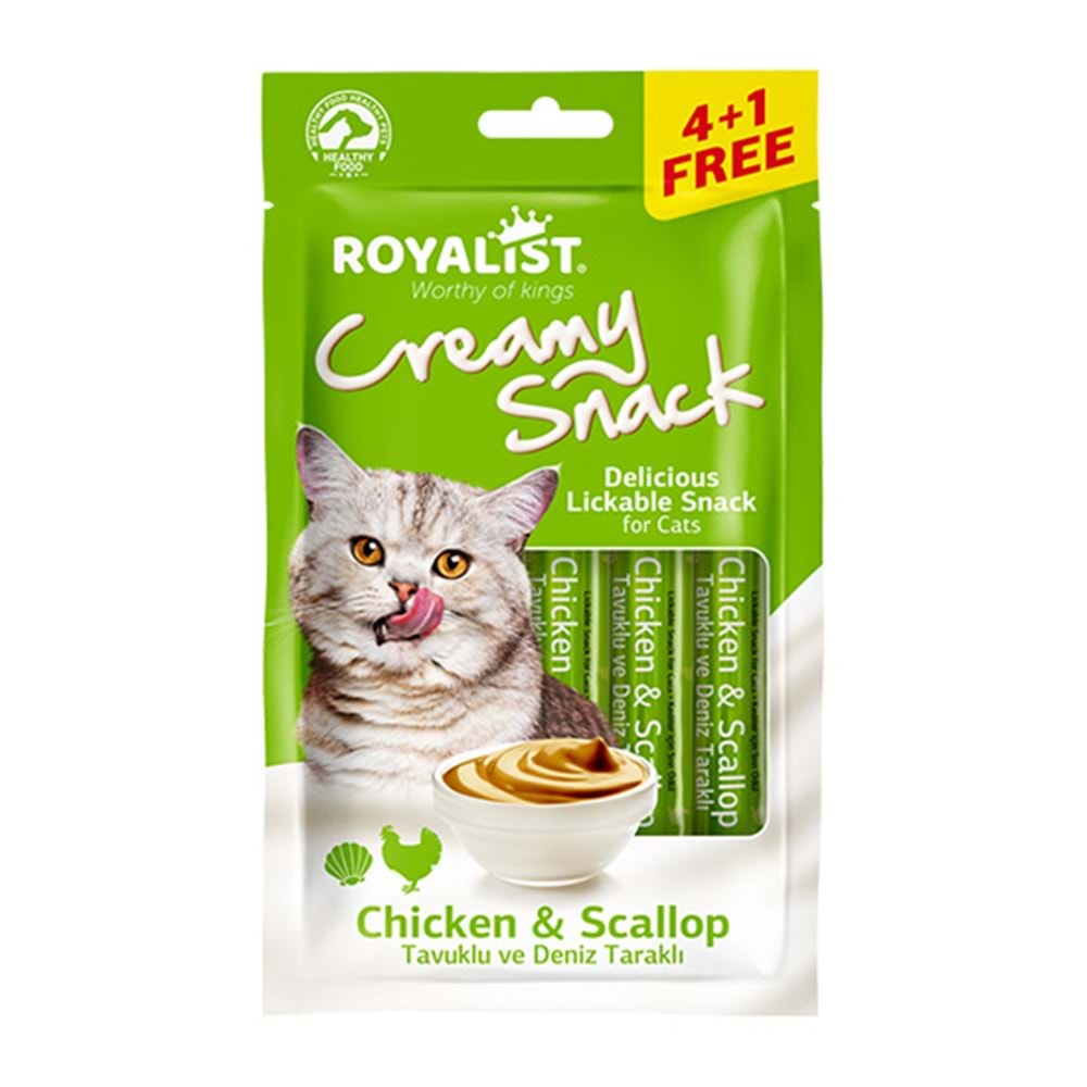 ROYALİST CREAMY SNACK - CHİCKEN & SCALLOP 75 GR