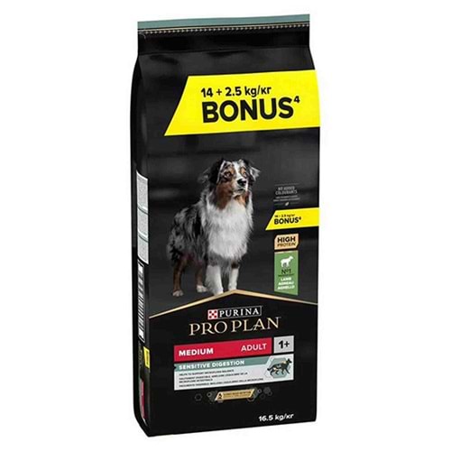 PRO PLAN 16,5 KG MEDIUM ADULT KÖPEK MAMASI KUZU PİRİNÇLİ