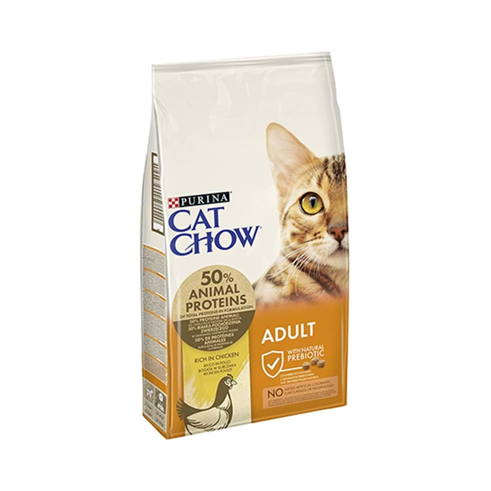 CAT CHOW 15 KG ADULT TAVUKLU HİNDİLİ KEDİ MAMASI